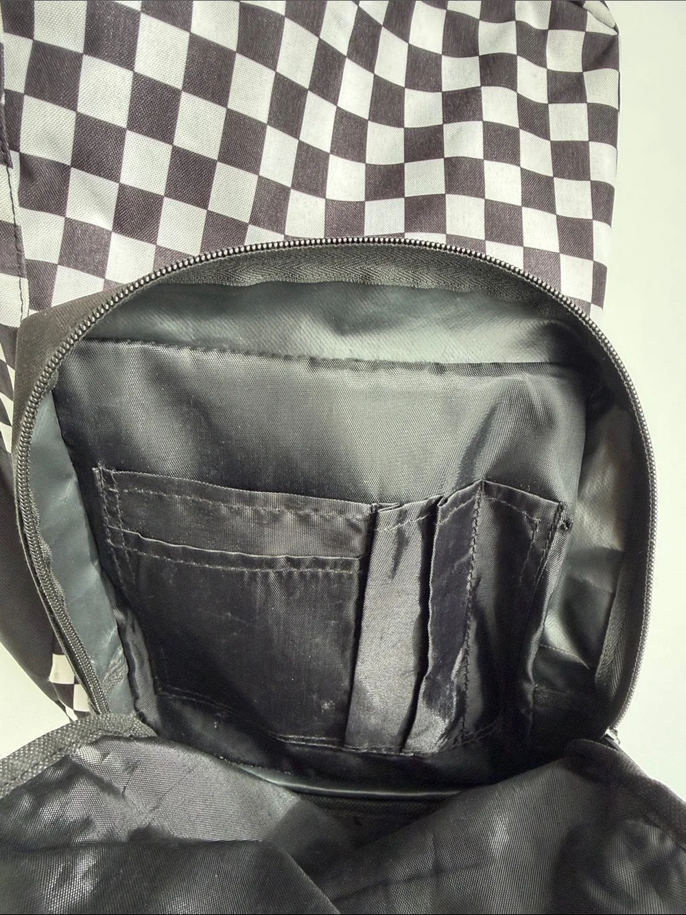 Black & White Checkerboard Backpack
